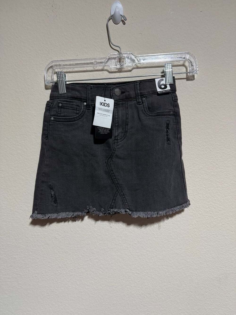 Cotton On Kids Fifi Denim Skirt Black Wash Size 6